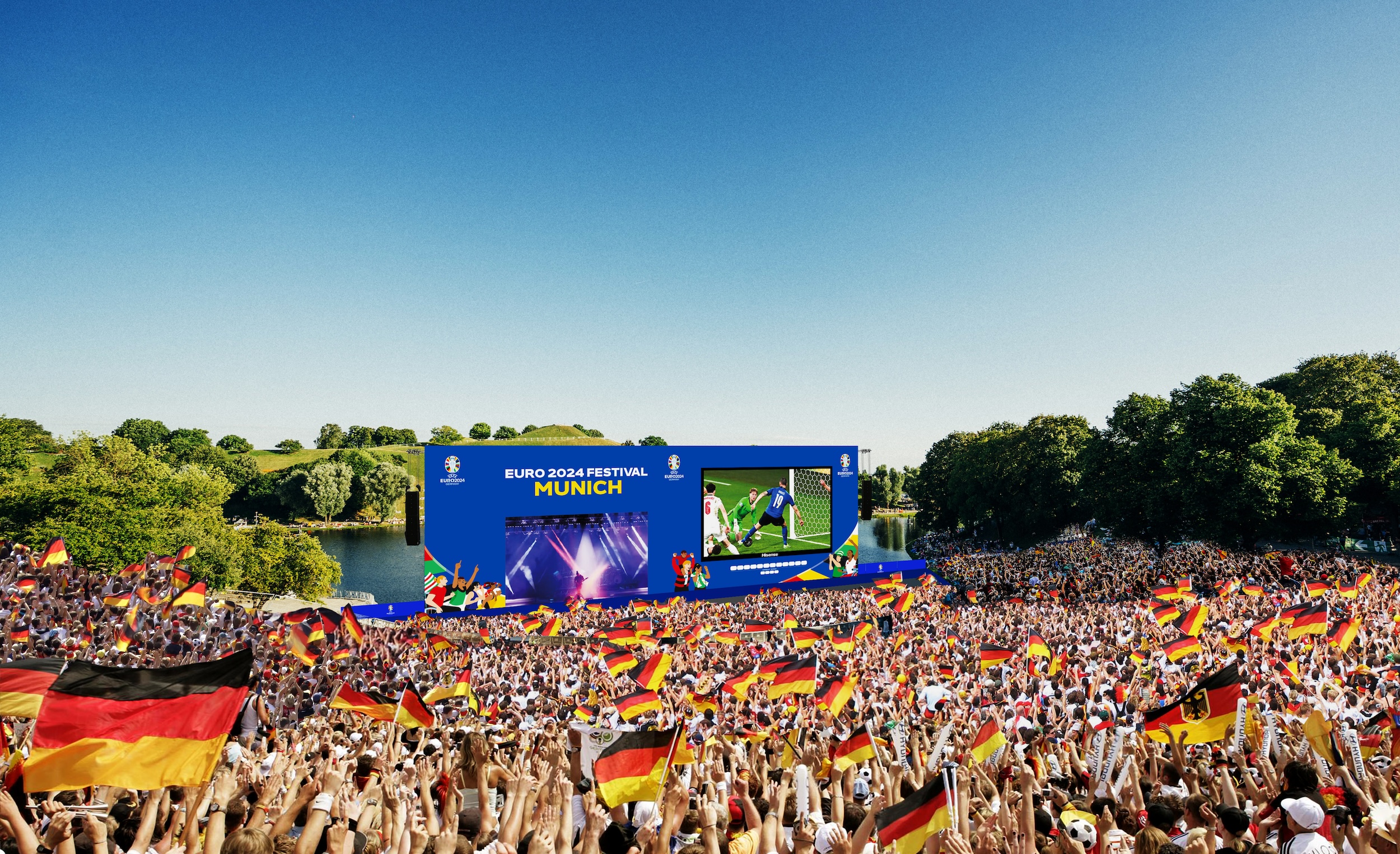 Fan Zone Olympiapark | Public Viewing in München | Mr. München | Foto: Fan Zone Olympiapark